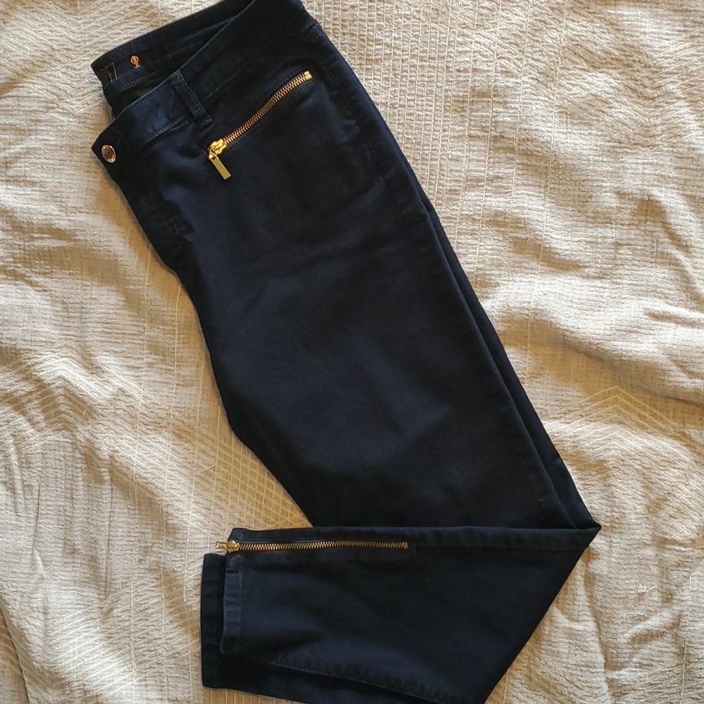 Jennifer Lopez Navy Skinny Slacks